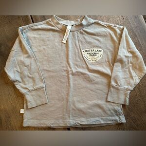 EUC Childhoods Clothing Boxy Long Sleeve Tee in Stone 3T.